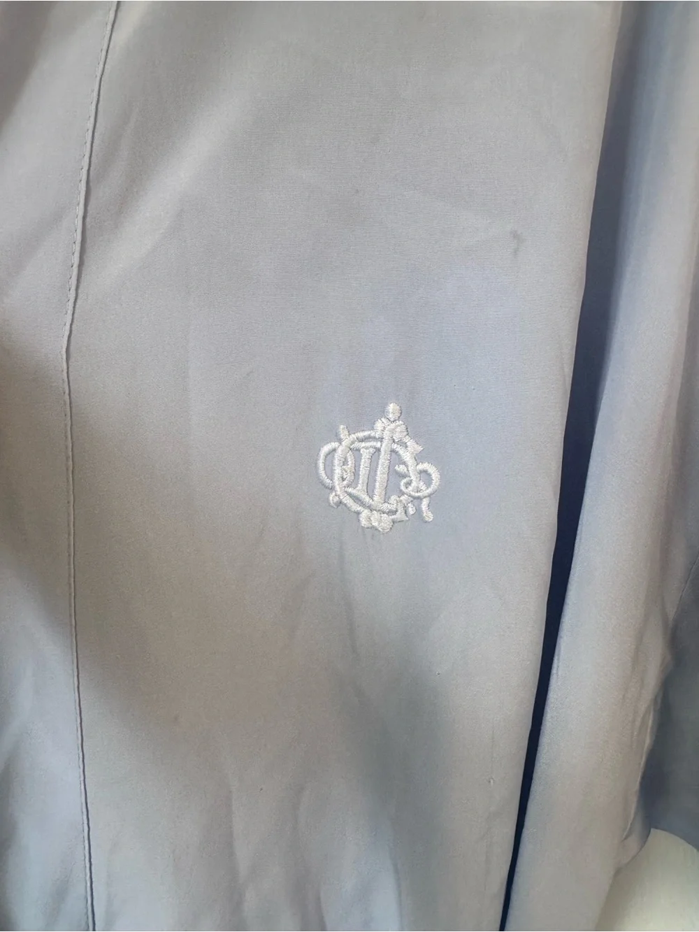 Vintage Christian Dior Periwinkle/Baby Blue Sheer Robe
